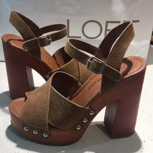 Lucky Brand 7M Leather Upper Man Made Lining/Sole